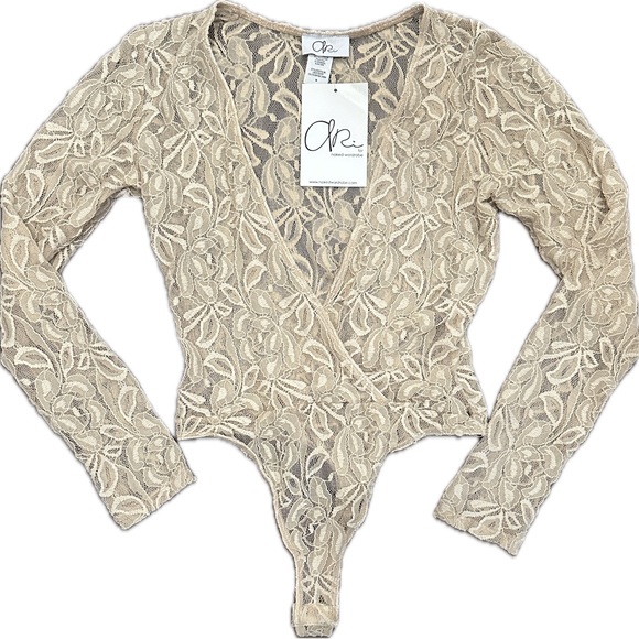 Naked Wardrobe Lace Ari Bodysuit - Picture 1 of 5